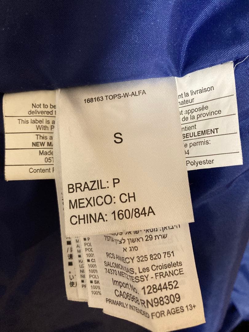 Salomon スキーウェア 女性用 ネイビー/オレンジ