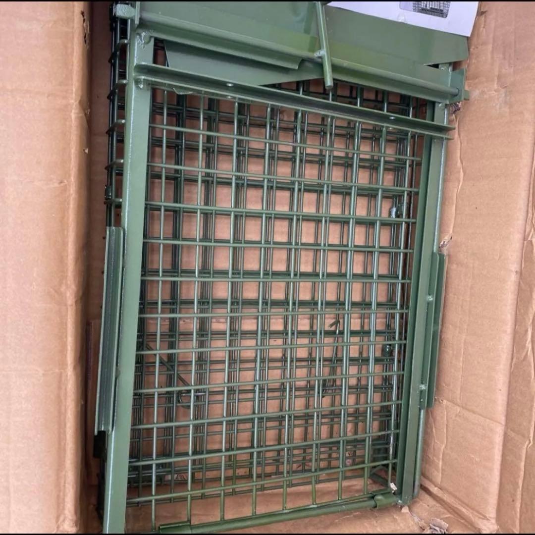 動物用 捕獲器 猫の保護器 （ 102x38x27CM） 簡単組立 設置 畑 庭