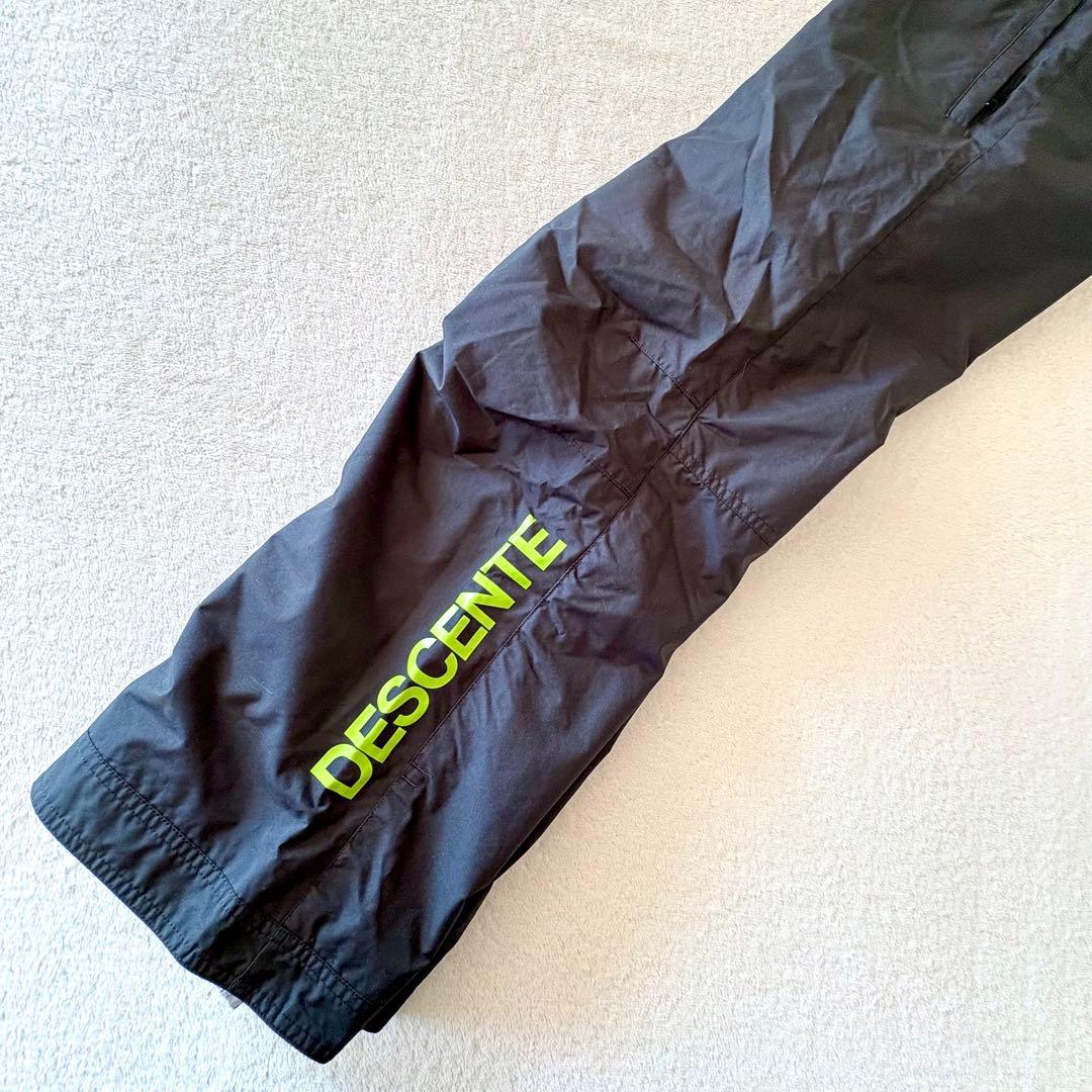 150 デサント　ヒートナビ　スキー　上下　グリーン　ブラック　スノーウェア