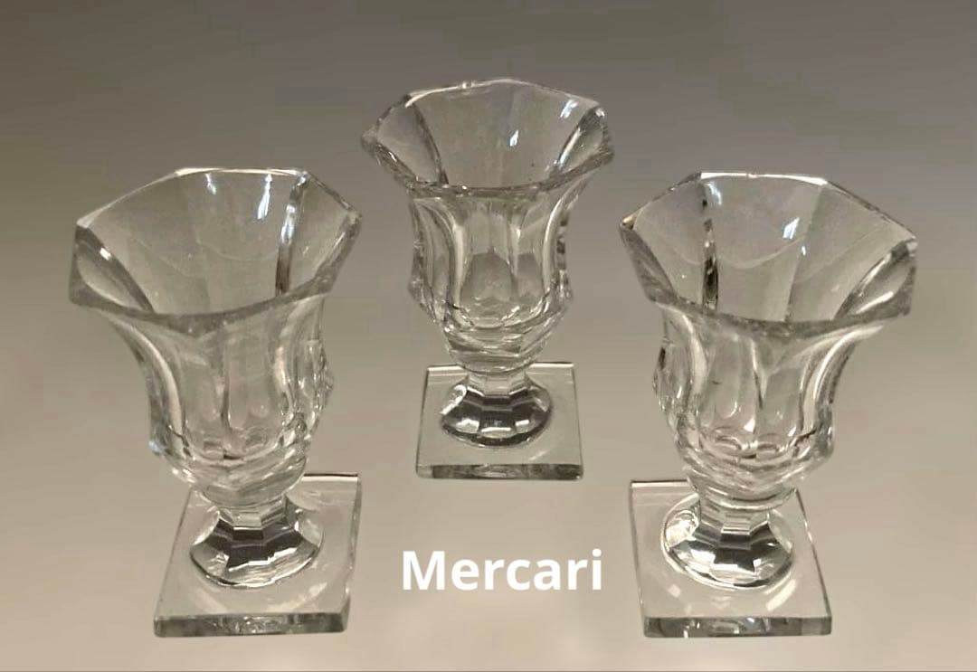 【希少】オールドバカラ リキュールグラス　ショットグラス3客セット