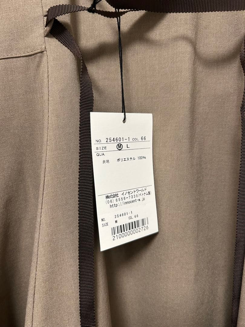 イノセントワールド　バラレースフリルワンピース　モカ　Mサイズ