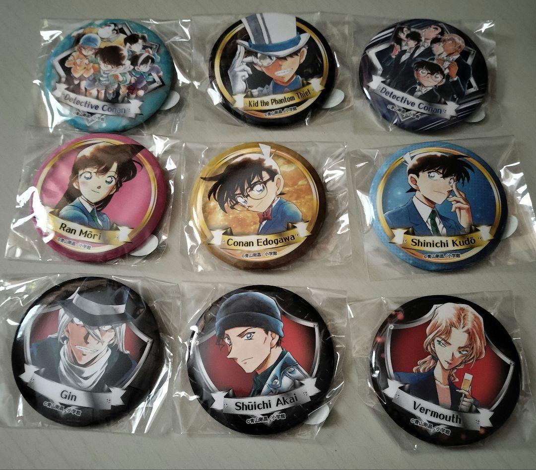 名探偵コナン コナン百貨店 ガチャ 缶バッジ 蘭 新一 キッド
