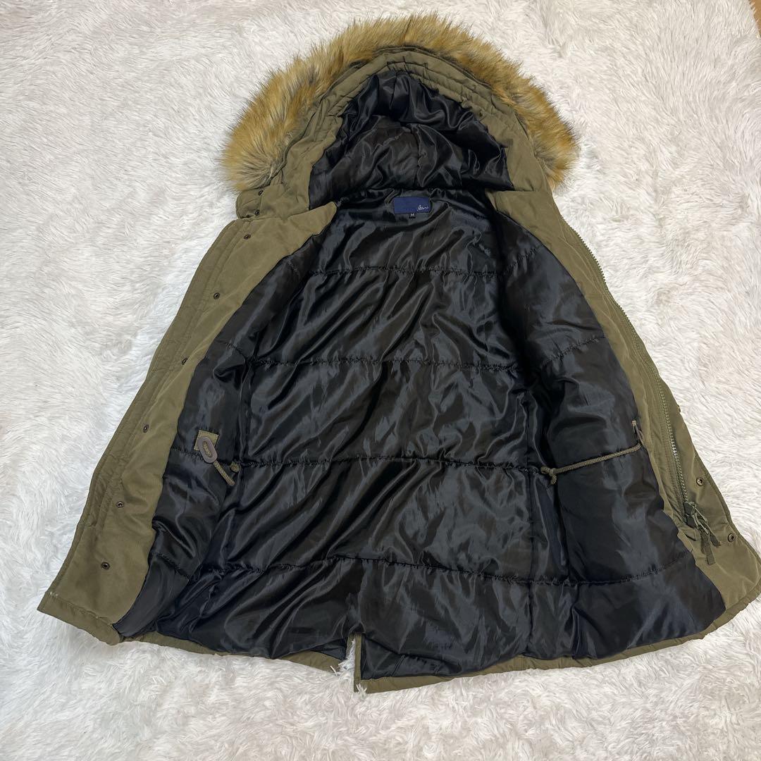 AVIREX アヴィレックス ファー付き モッズコート 中綿 オリーブ カーキ