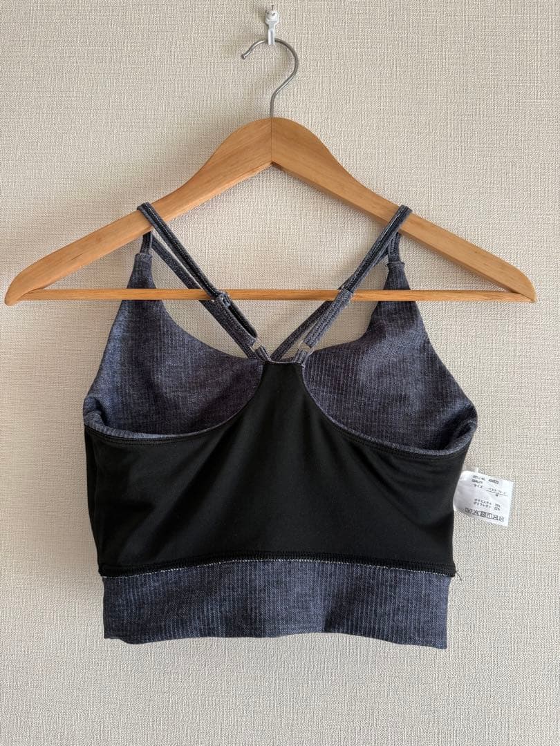 GYDA 水着 フィットネス トップス レギンス ヨガウェアセット BLK M