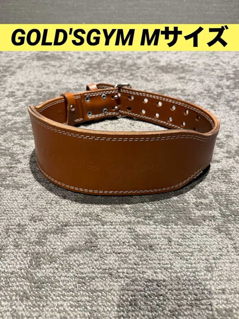 ✅美品✅GOLD'GYM プロレザーベルト✅Mサイズ
