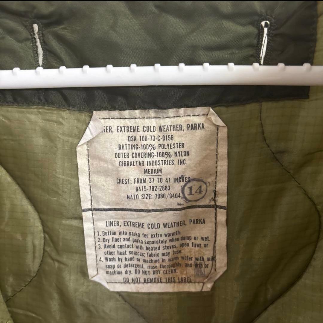 美品　米軍実物　M65パーカー　フィッシュテールパーカーMEDIUMフルセット