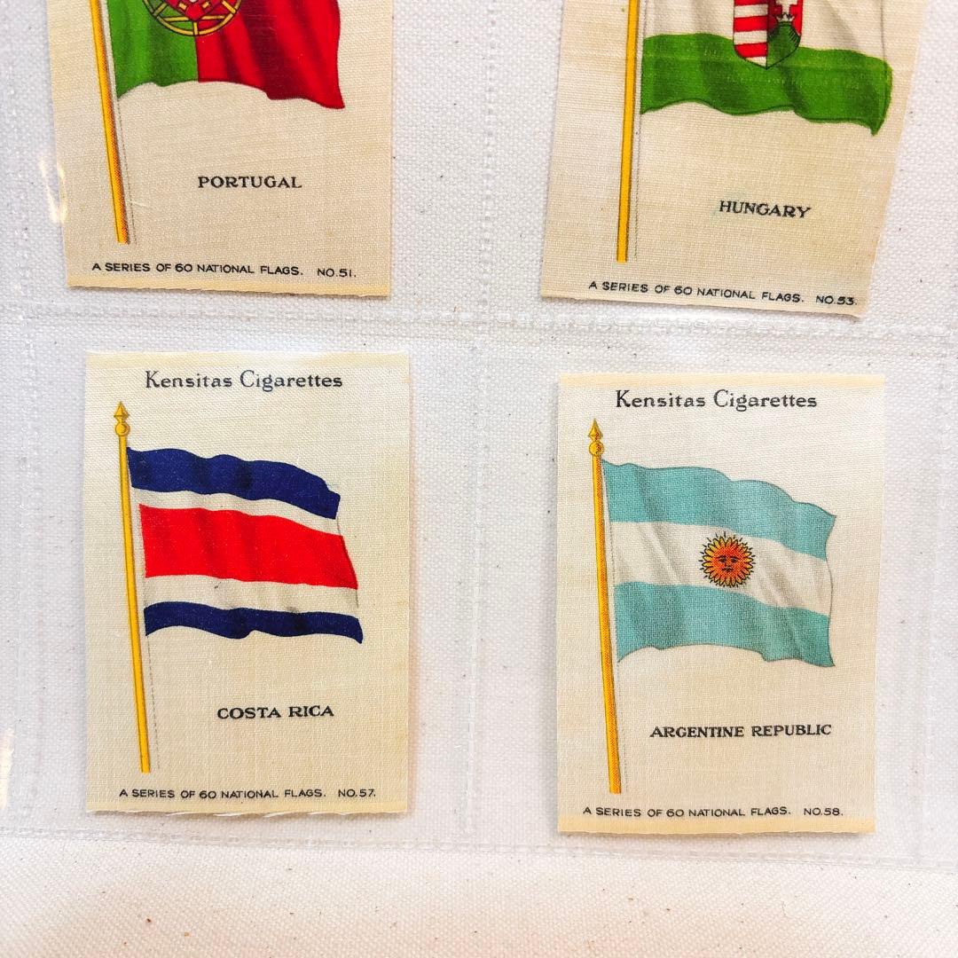 （F）国旗 シガレットカード 旗 シルク Kensitas イギリス 36枚