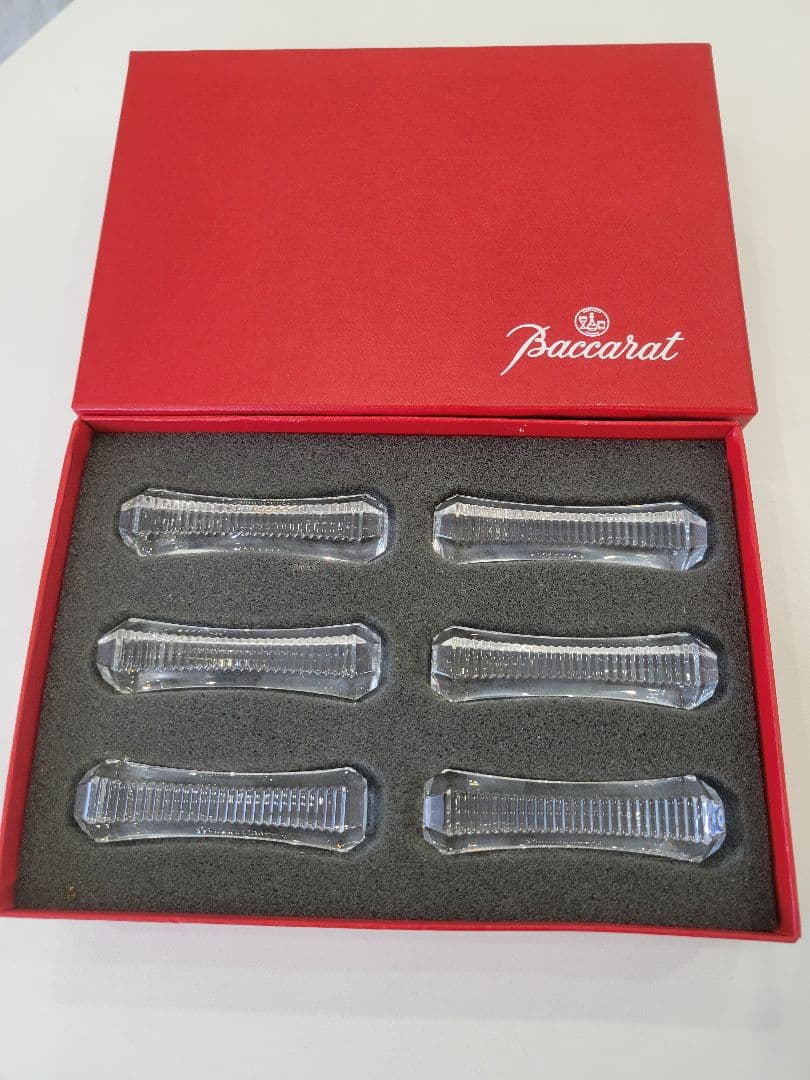 Baccarat クリスタル ナイフレスト 6個セット