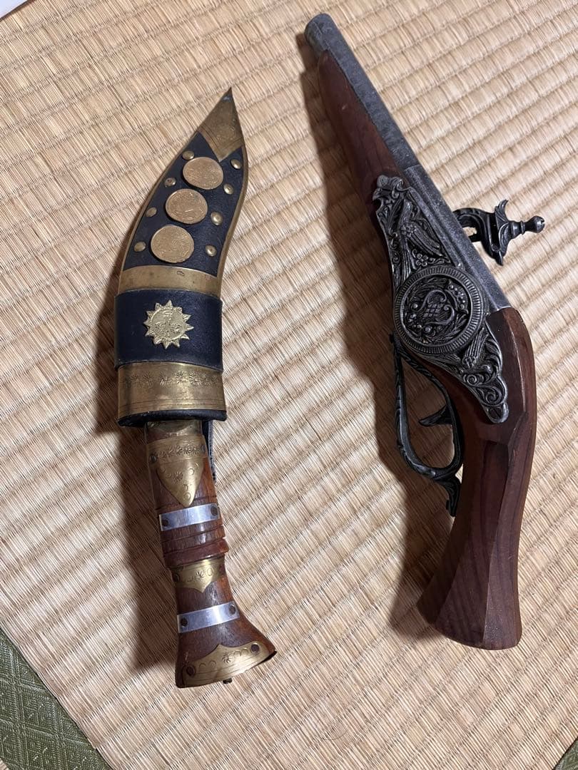 ナイフ　銃　アンティーク