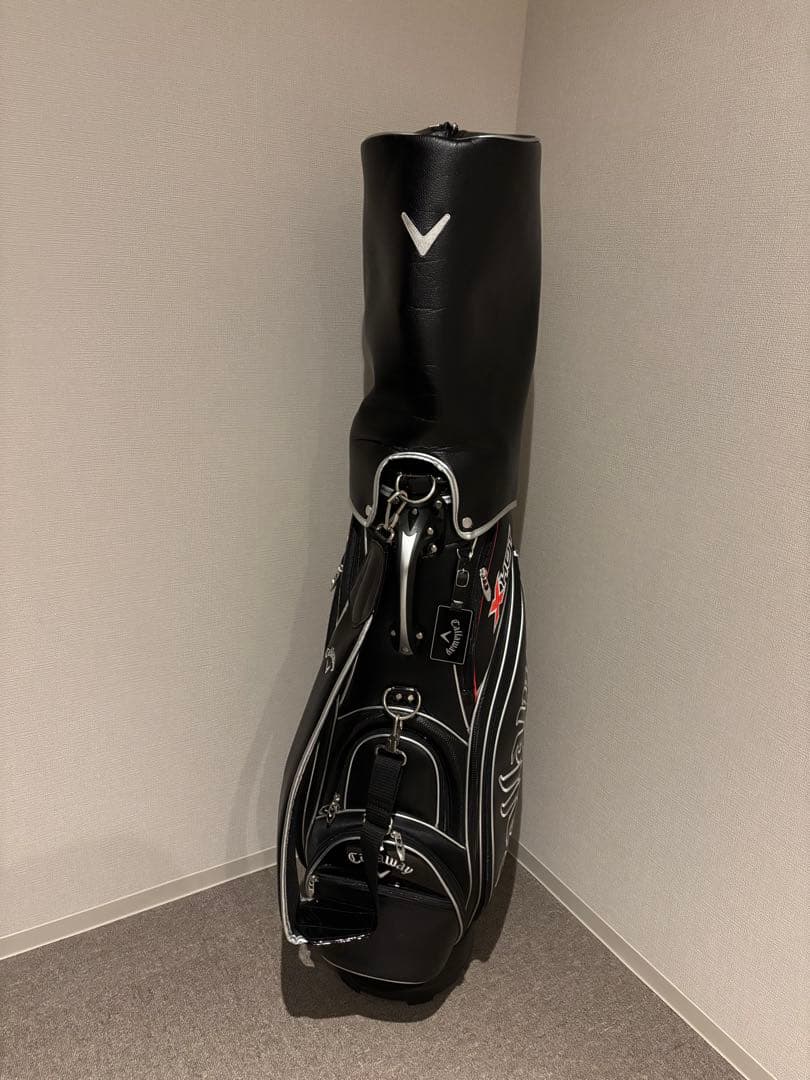 【ゴルフマン】Callaway X Hot キャディバッグ 黒/赤