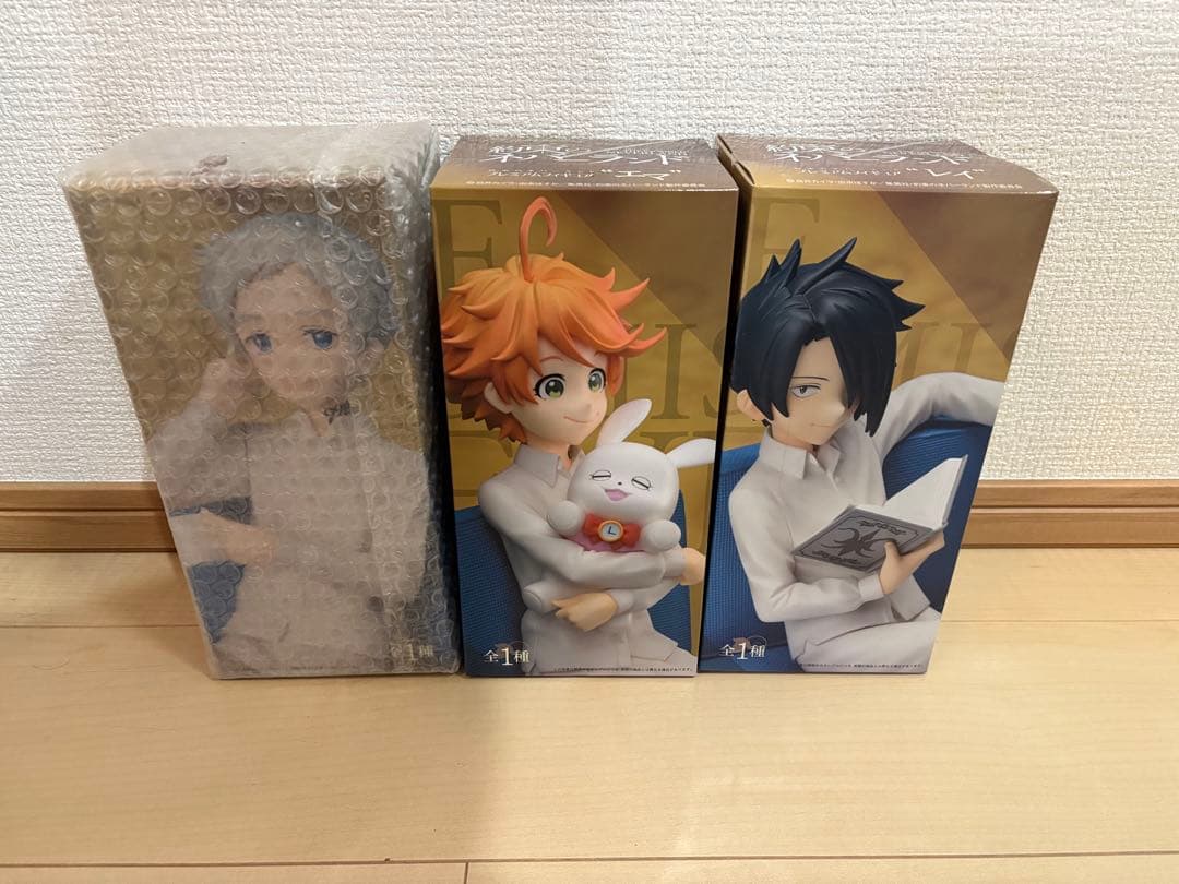 【新品未開封】約束のネバーランド プレミアムフィギュア ３点セット