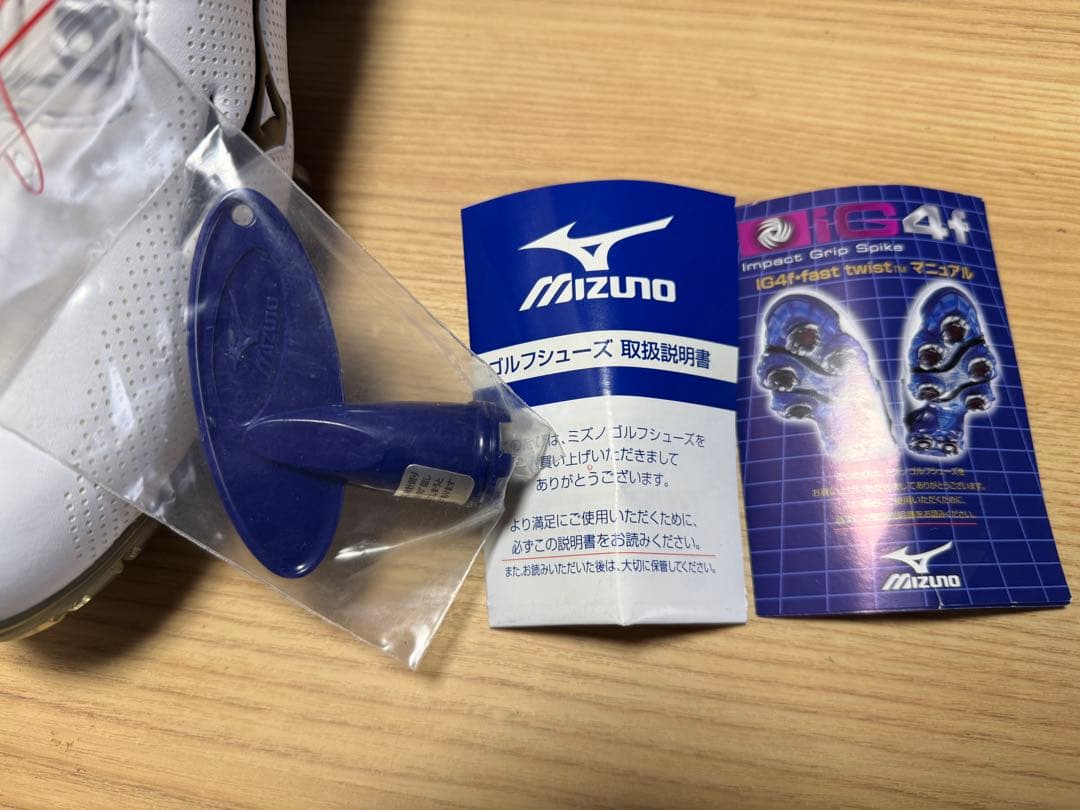 新品 MIZUNO ミズノ ゴルフシューズ スパイク GENEM 25.5cm