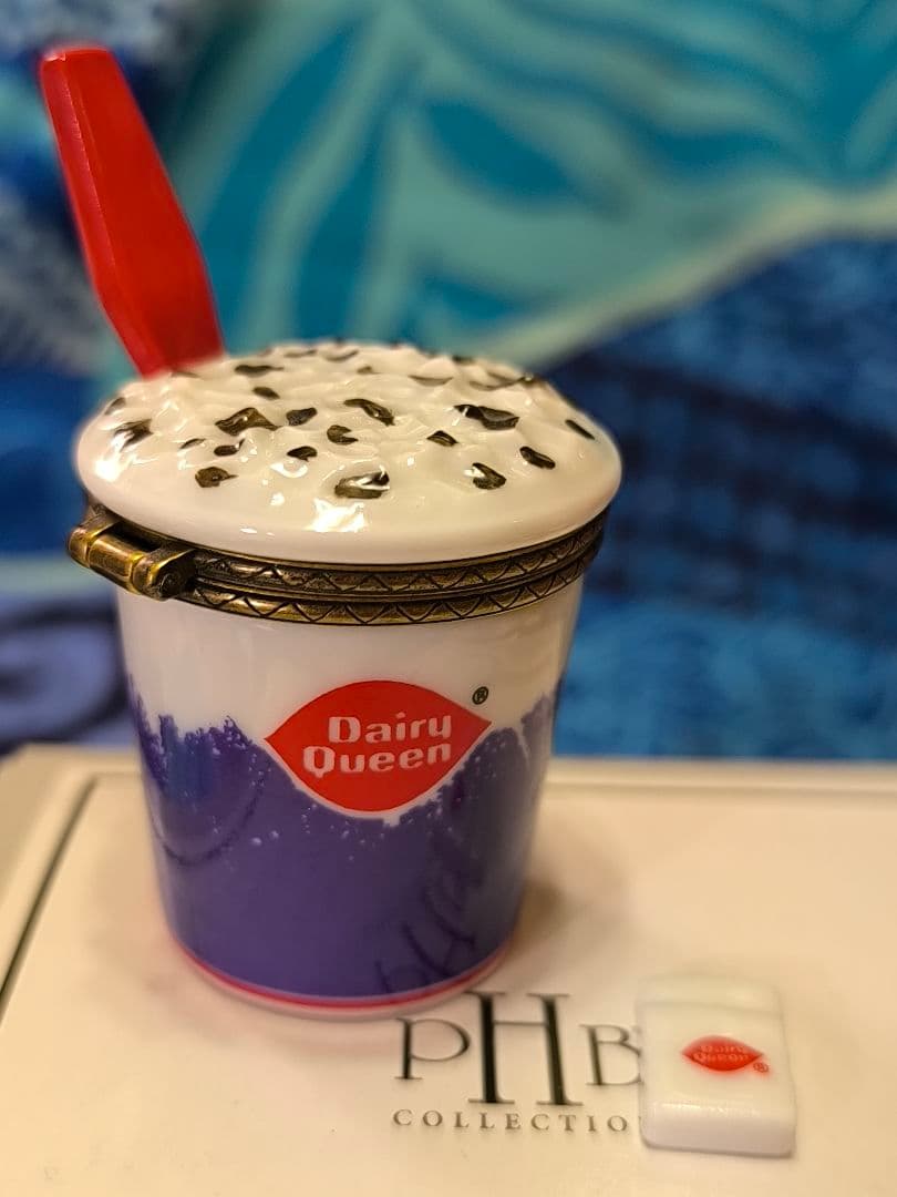 Dairy Queen Blizzard アイスクリーム 陶器ヒンジボックス