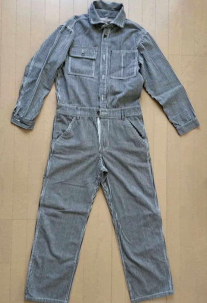 AVIREX　アヴィレックス ヒッコリー柄　つなぎ　オーバーオール