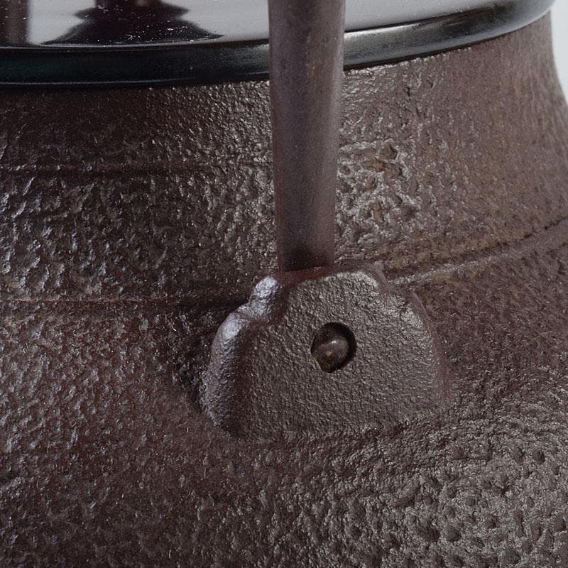 ばろん煎　釜師　佐藤浄清作　真形　鉄瓶　鉄釜　共布共箱　V　R9061H