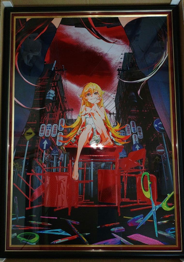 Mika Pikazo × 化物語 ENCOUNTER〜遭遇〜　額入りポスター