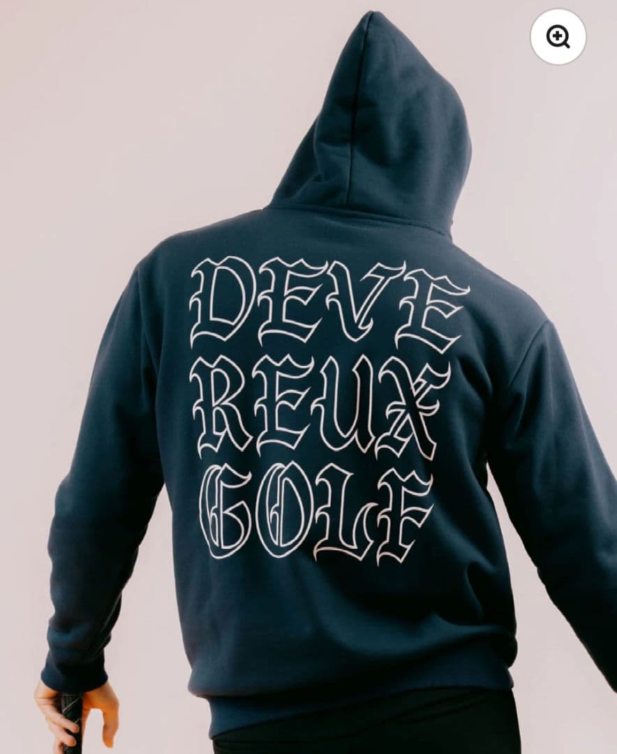 新品【DEVEREUX GOLF】 パーカー／ワッペン刺繍／ネイビー／S