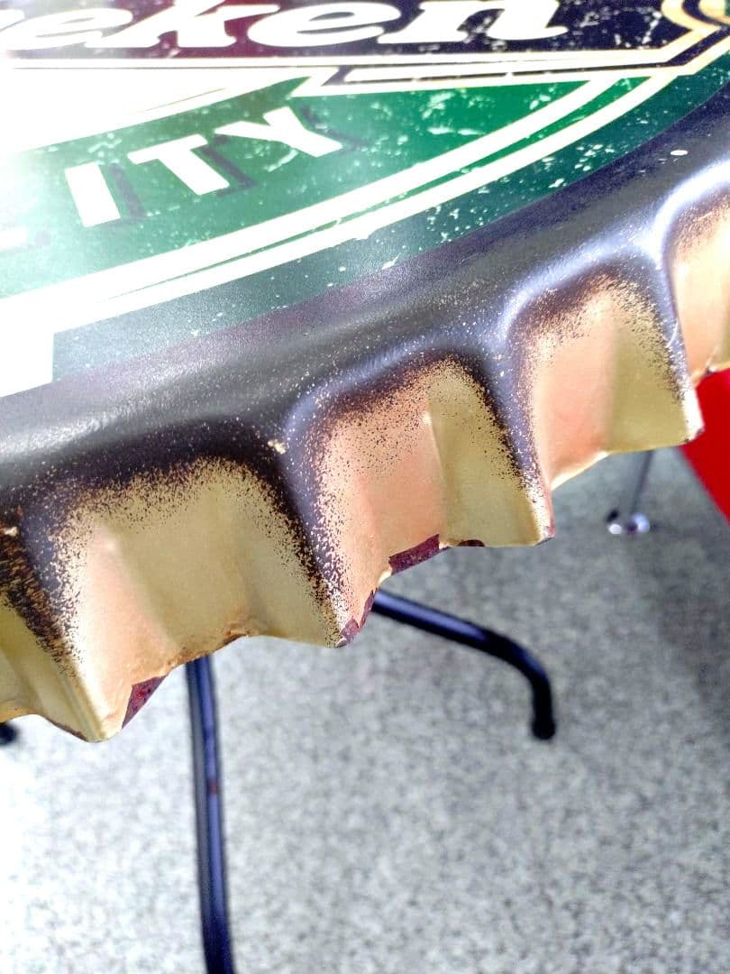 希少 ヴィンテージ Heineken ハイネケン ボトルキャップ 王冠 テーブル