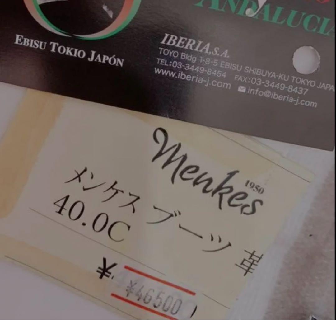 お正月セール　フラメンコ　ブーツ　ボタ　25センチ　メンケス