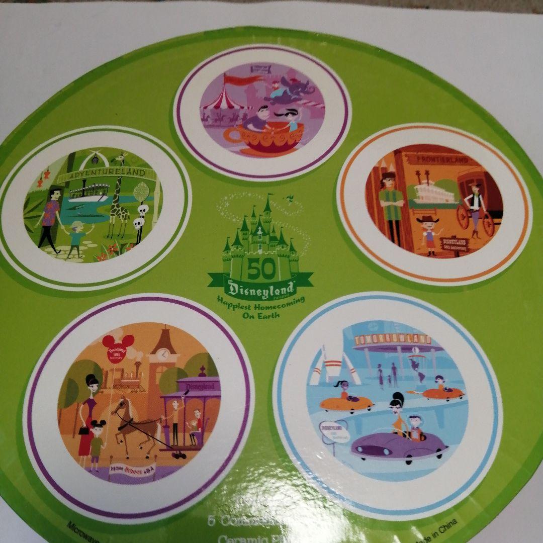 【直筆サイン入り】ディズニーランド　50周年記念プレート5枚
