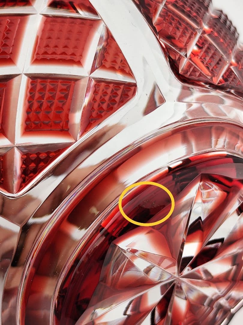 ☆超希少品☆薩摩切子 尚古集成館監修 向付鉢（切子、江戸切子、薩摩切子）