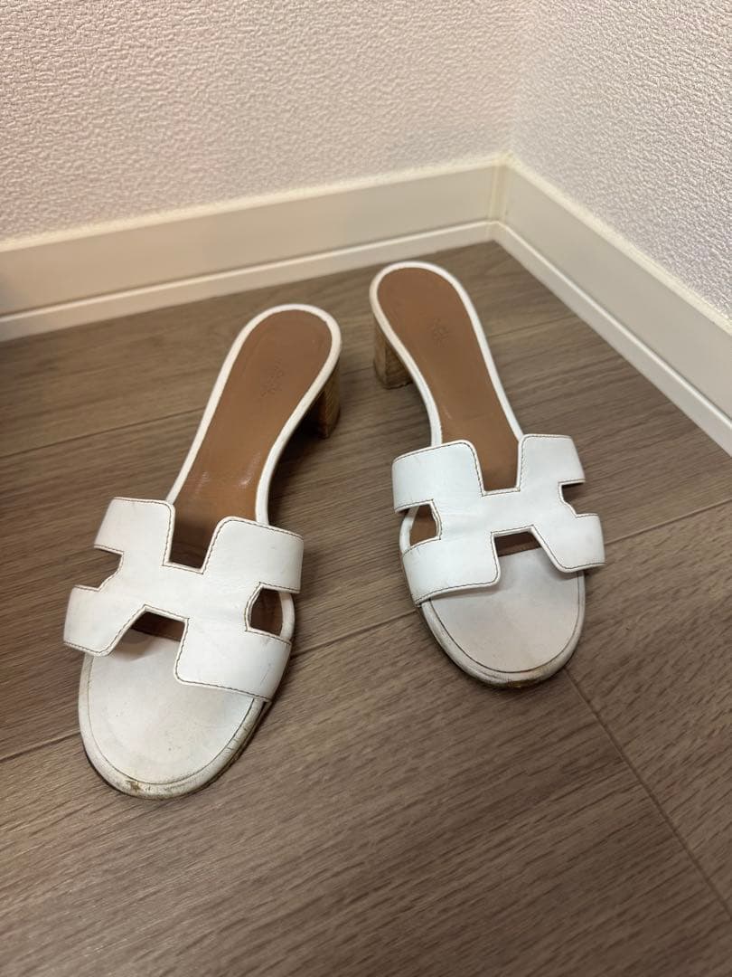 HERMESオアジスホワイト37ハーフ