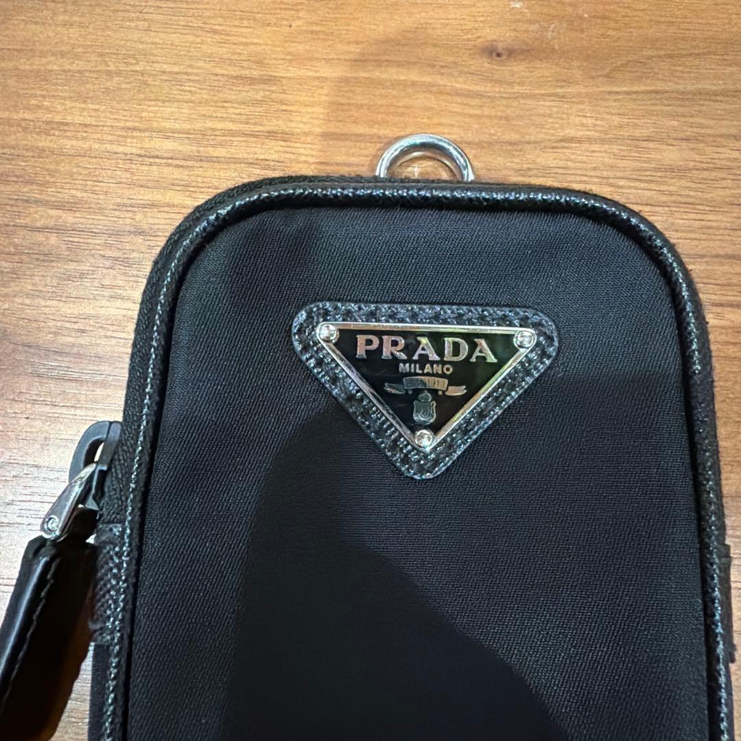 【PRADA】 Re-Nylon xサフィアーノレザー ショルダーバッグ正規品