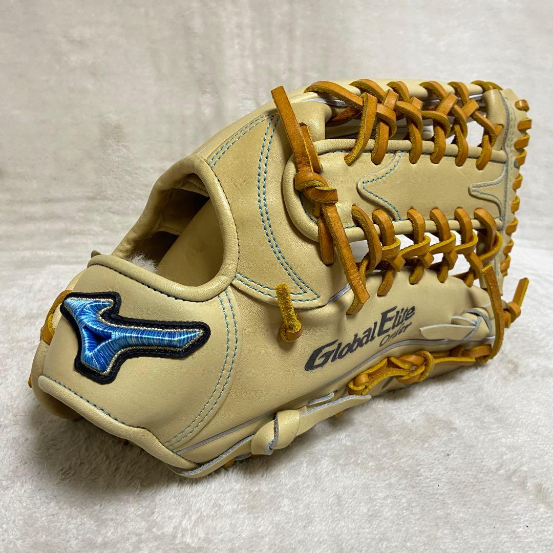 ミズノ　グローバルエリート　ダイバーシティブルー　硬式　グローブ　耕作印