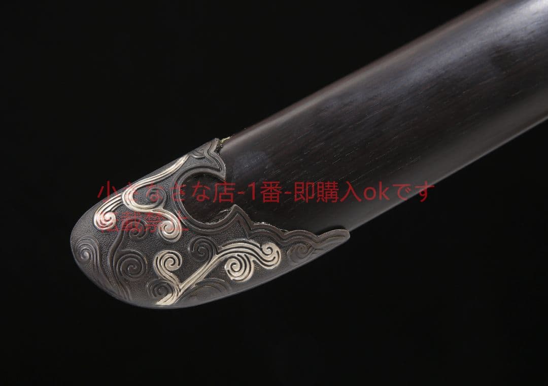 黒金古刀銅装鎏銀T 10鋼敷土焼刃 古兵器 武具 刀装具 日本刀 模造刀居合刀