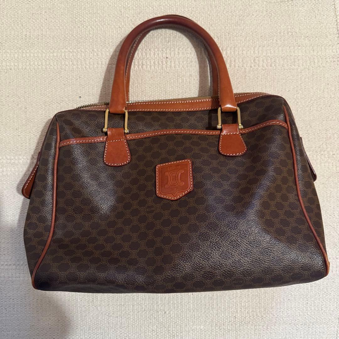 【VINTAGE CELINE/セリーヌ】マカダム　ボストンバッグ