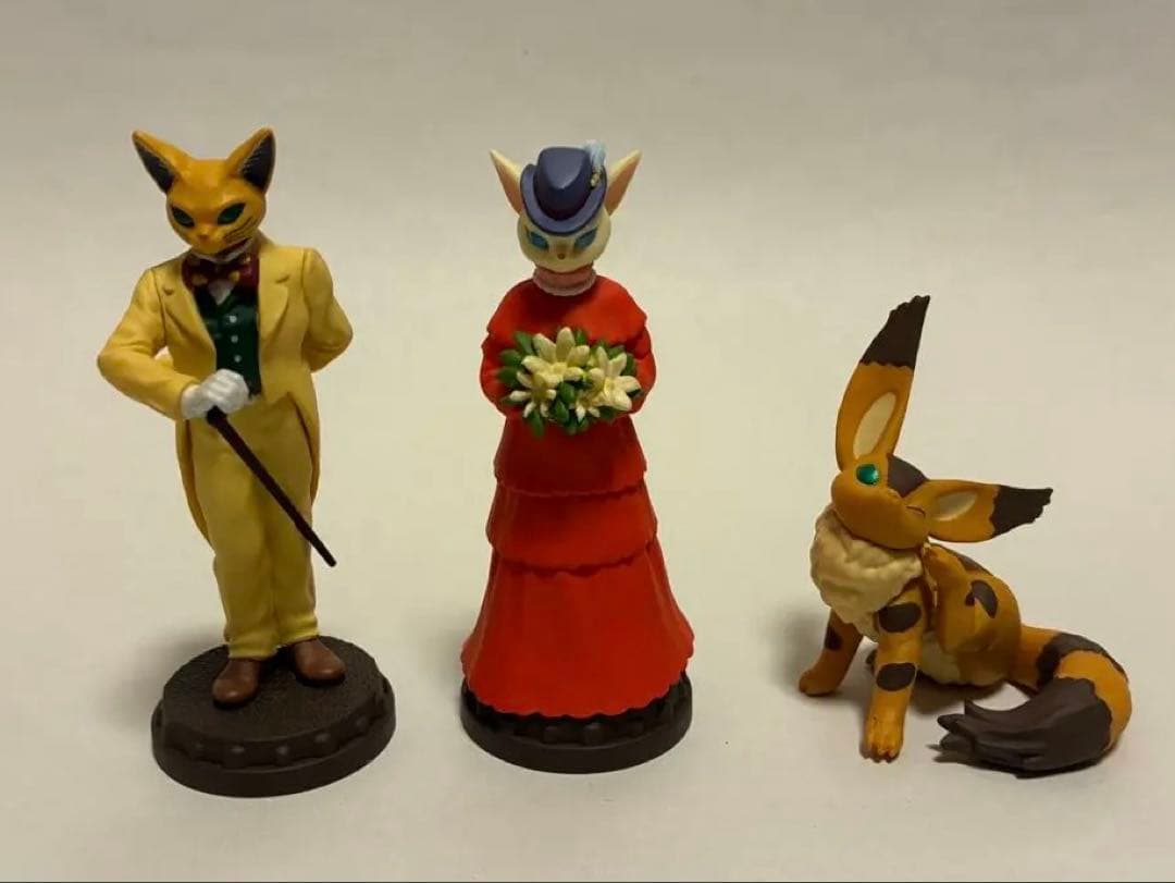 スタジオジブリ　バロン、ルイーゼ、キツネリス　フィギュア3体セット