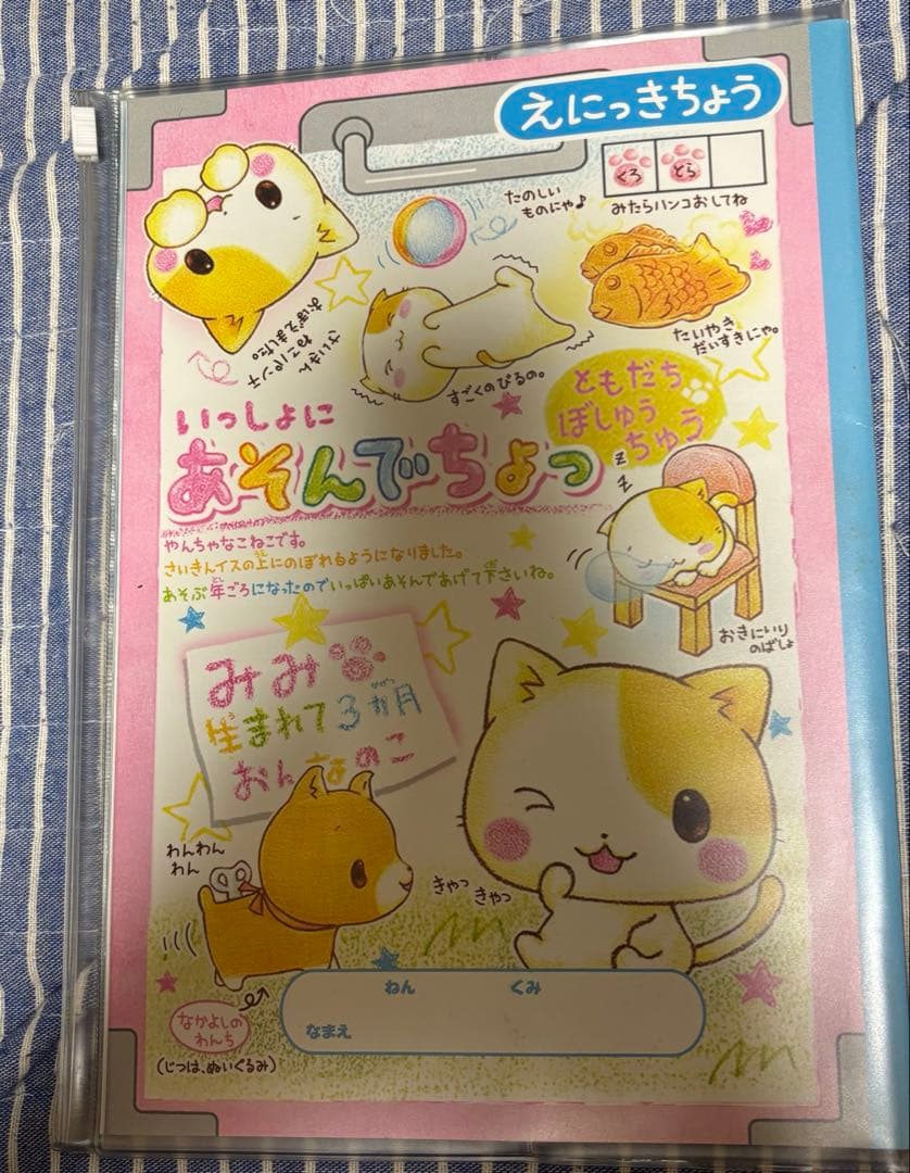 うちのにゃんこもらってください　えにっき　絵日記　クーリア　平成レトロ