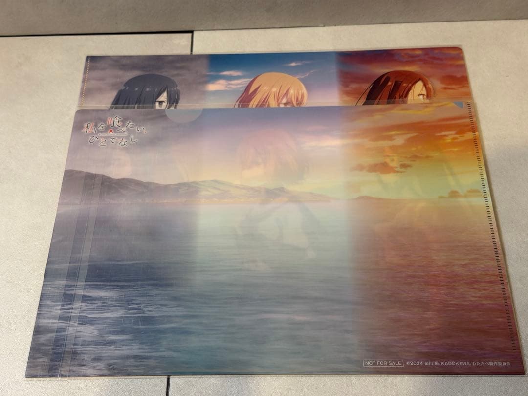 私を喰べたい、ひとでなし 台本イラストポストカード クリアファイル わたたべ