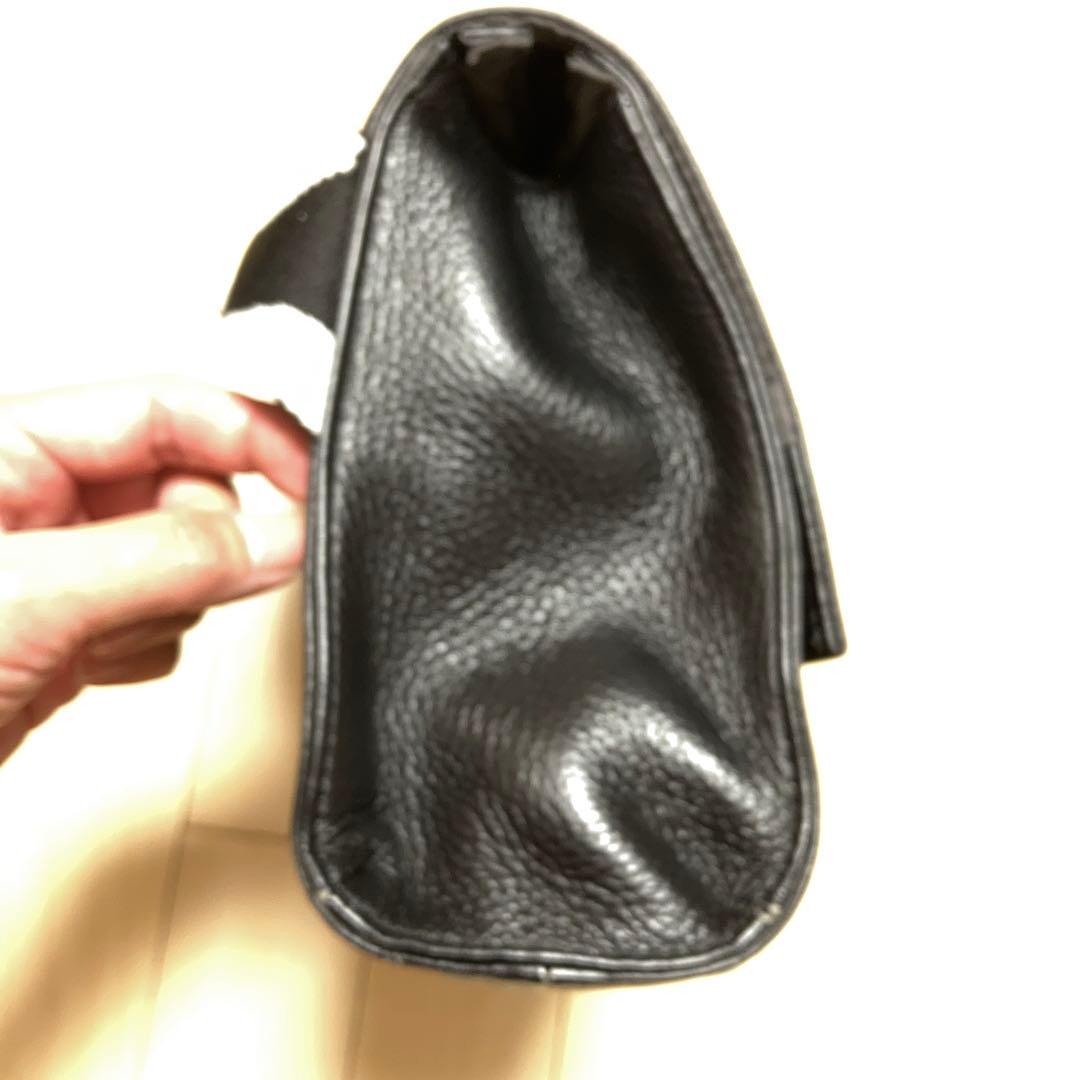 ⭐︎なみ様⭐︎イアパピヨネ　ワイドテープ黒 レザーボディバッグ