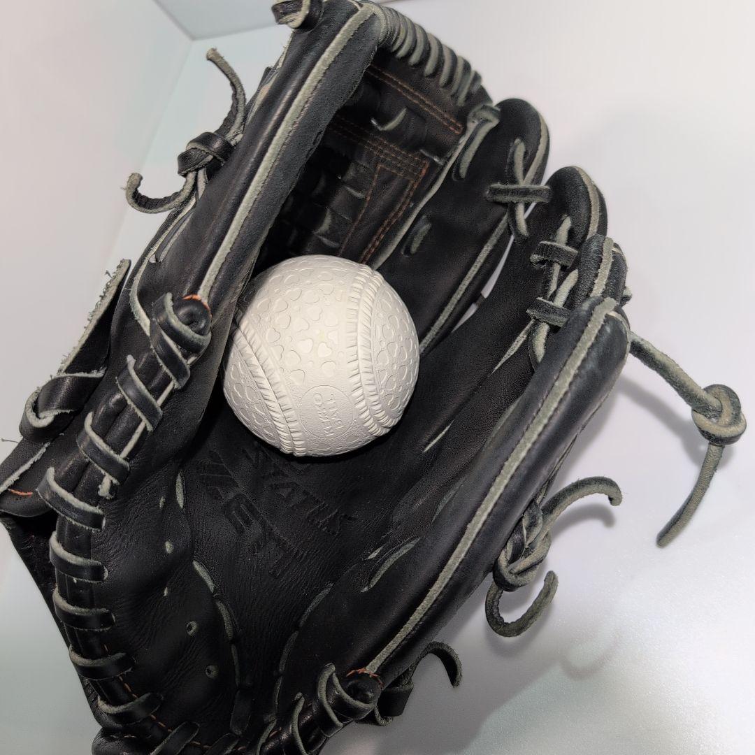 ZETT 源田モデル　Jr用軟式野球グローブ 黒