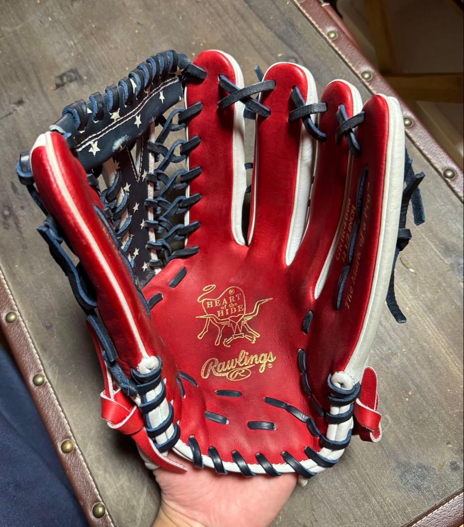 Rawlings グローブ 軟式 外野手用 アメリカ国旗デザイン