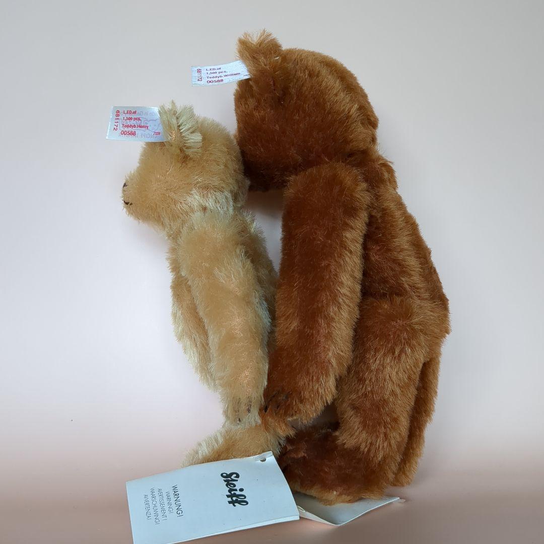 シュタイフ Steiff テディベア ウィリアム＆ヘンリー ブラザーズ　缶入り