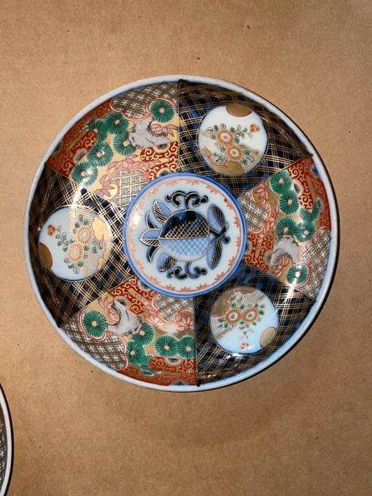 古伊万里　5枚　皿　向付　19.2センチ　有田焼