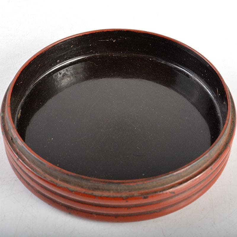 茶道具　根来塗　古根来　香合　時代箱　V　R5909