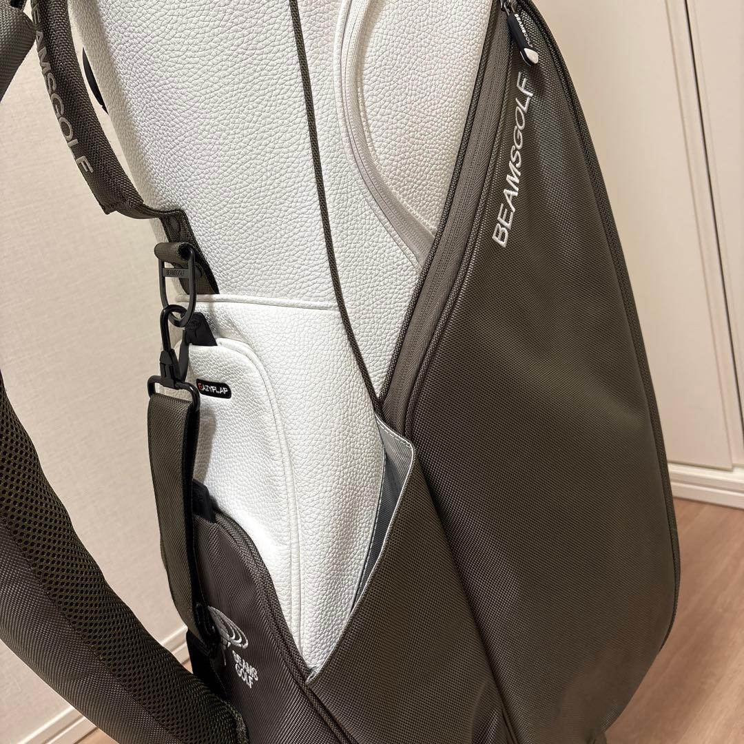 BEAMS GOLF バイカラー　エイトハーフ　キャディバッグ　自立式