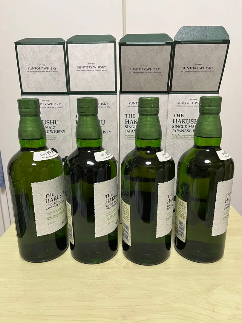 【合計4本】サントリー　白州　ノンヴィンテージ　700ml 4本　箱有り