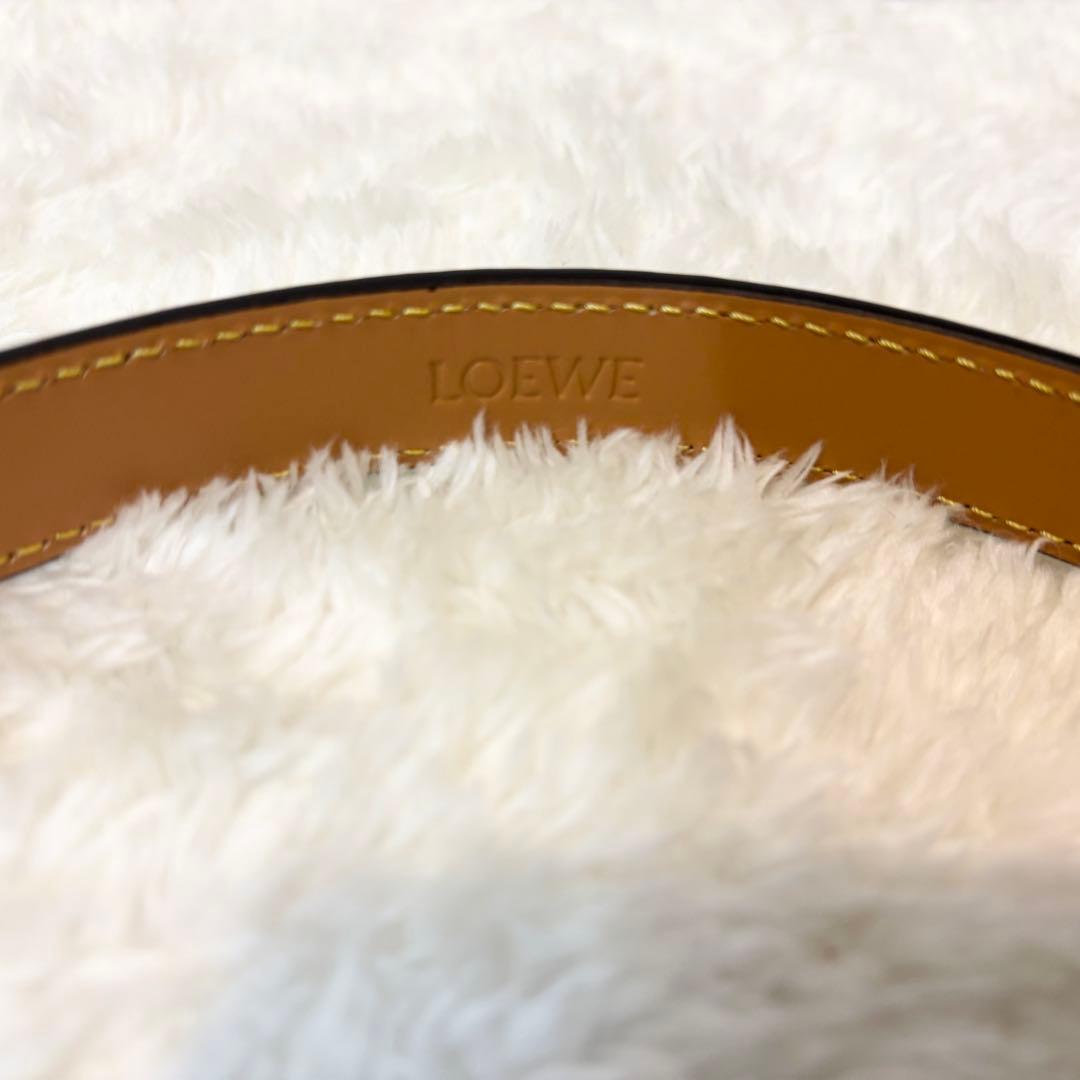 新品未使用【LOEWE】アナグラム ベルト（ペブルグレインカーフ）