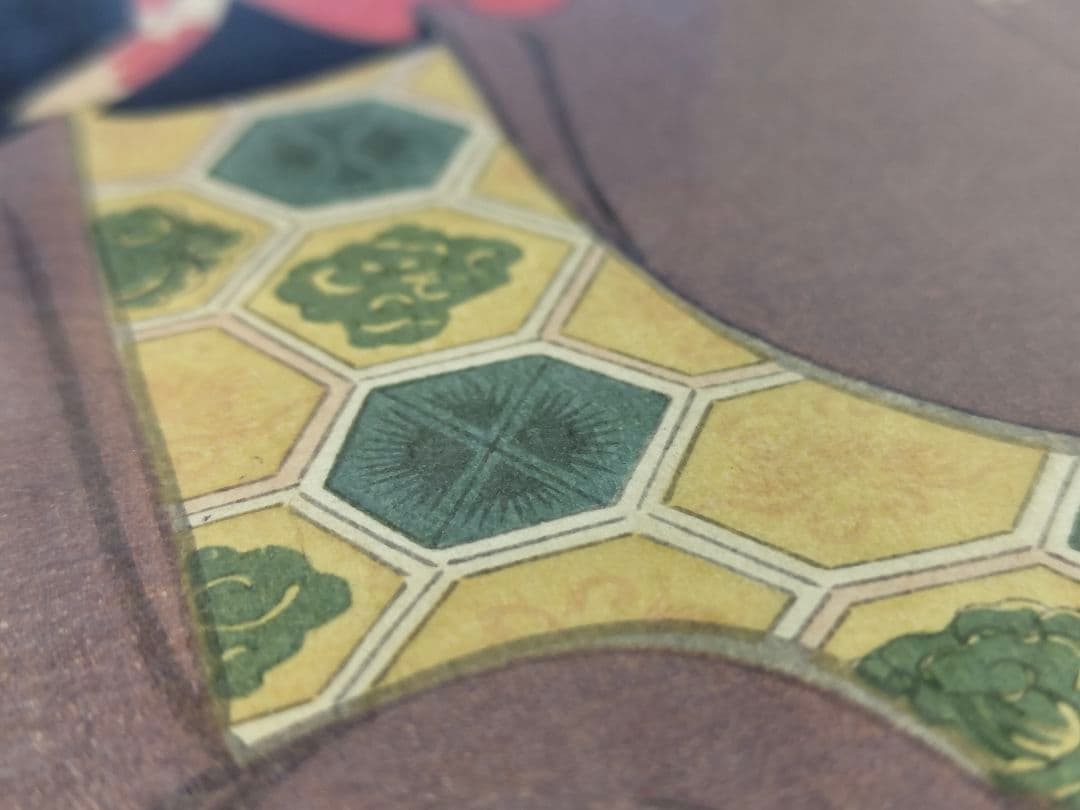 美品【栄松斎長喜】版画 錦絵 浮世絵 大判 井筒屋中居かん 芸子あふきやふせや