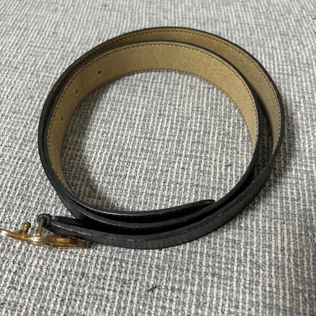 【きざき】CHANEL ブラックレザーベルト サイズ65