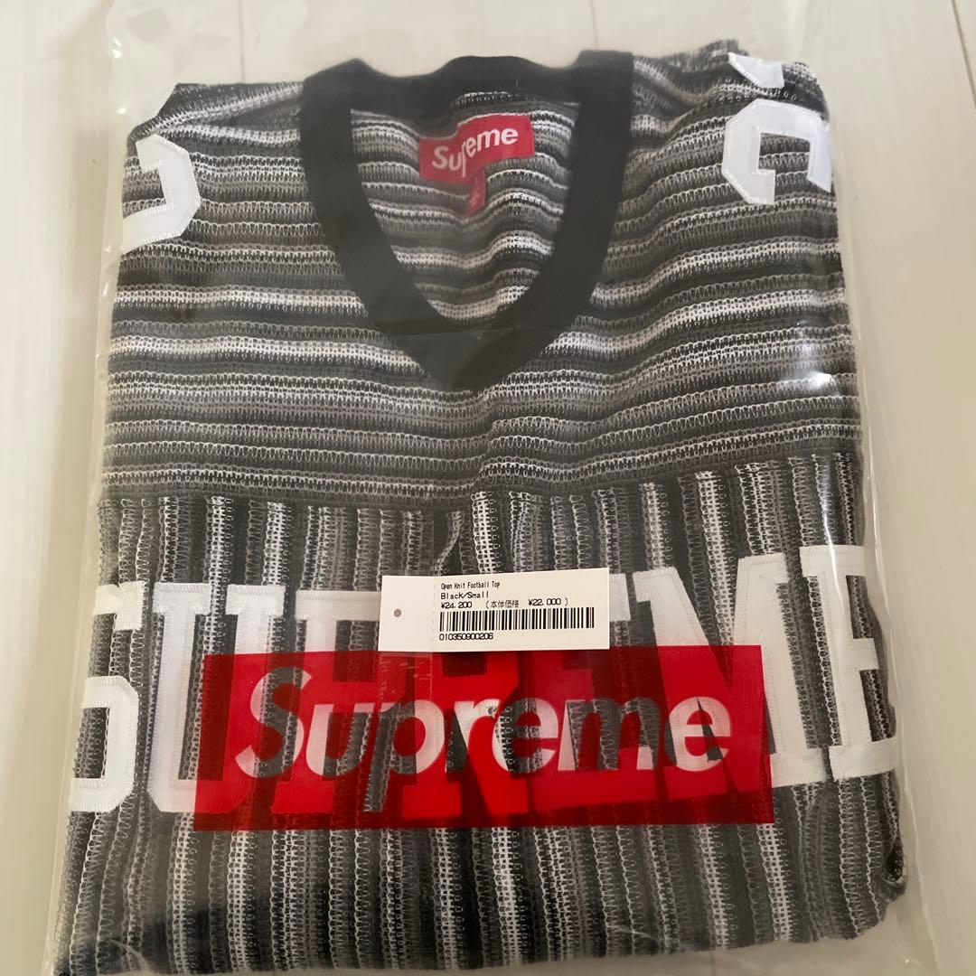 Supreme Open Knit Football Top ブラック S