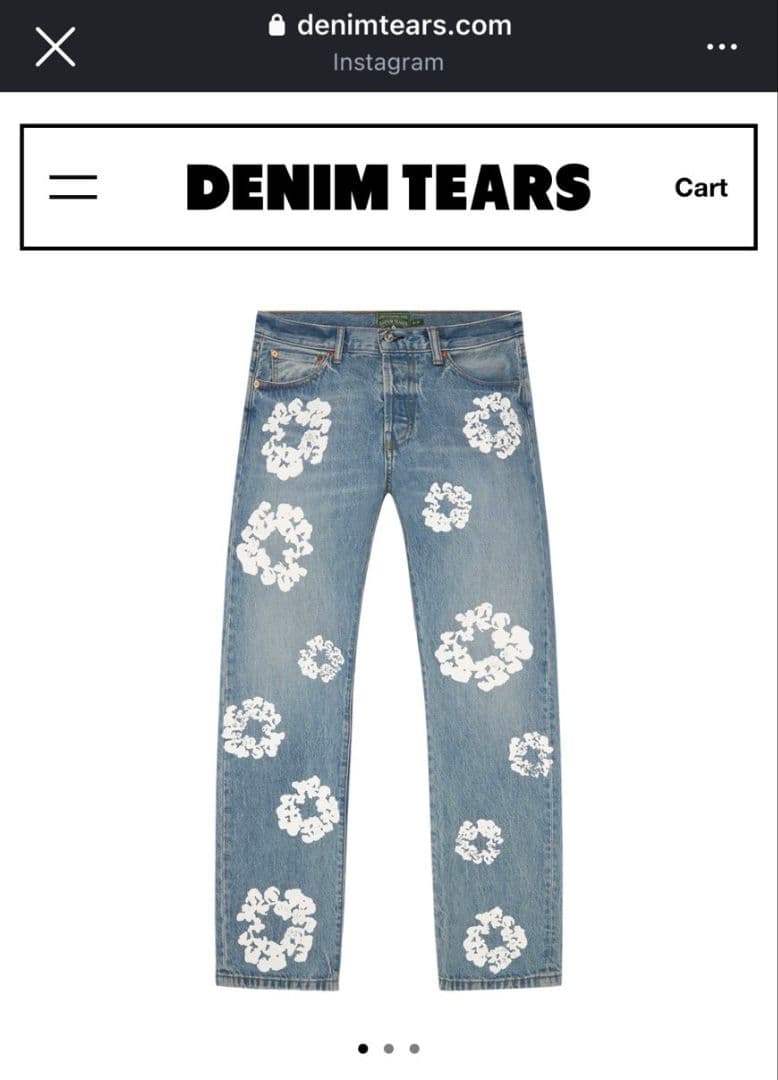 タグ付き新品未使用 デニムティアーズ Straight Wreath Denim