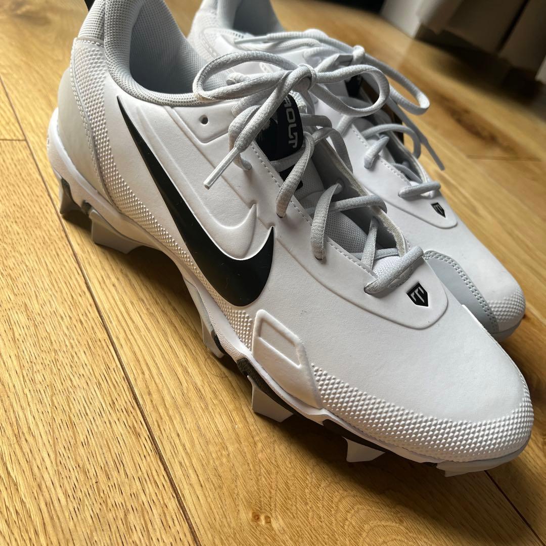 28cm　ナイキ　野球　ポイント　スパイク　白　Force Trout 9