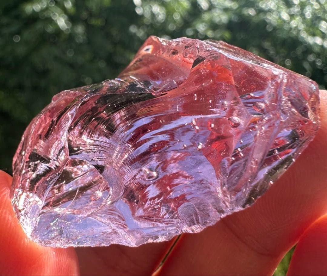 専用2点非常に希少シエラネバダ産アンダラクリスタル　ピンク　レムリア瞑想ヨガ