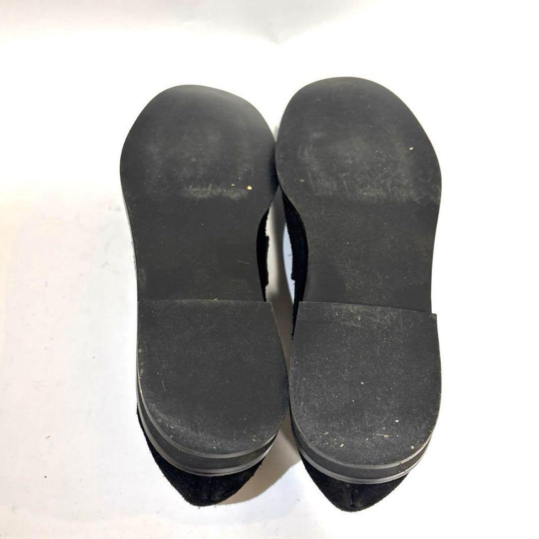 ✨人気✨　エルメス　HERMES モカシン　スウェード　ブラック　23.5cm