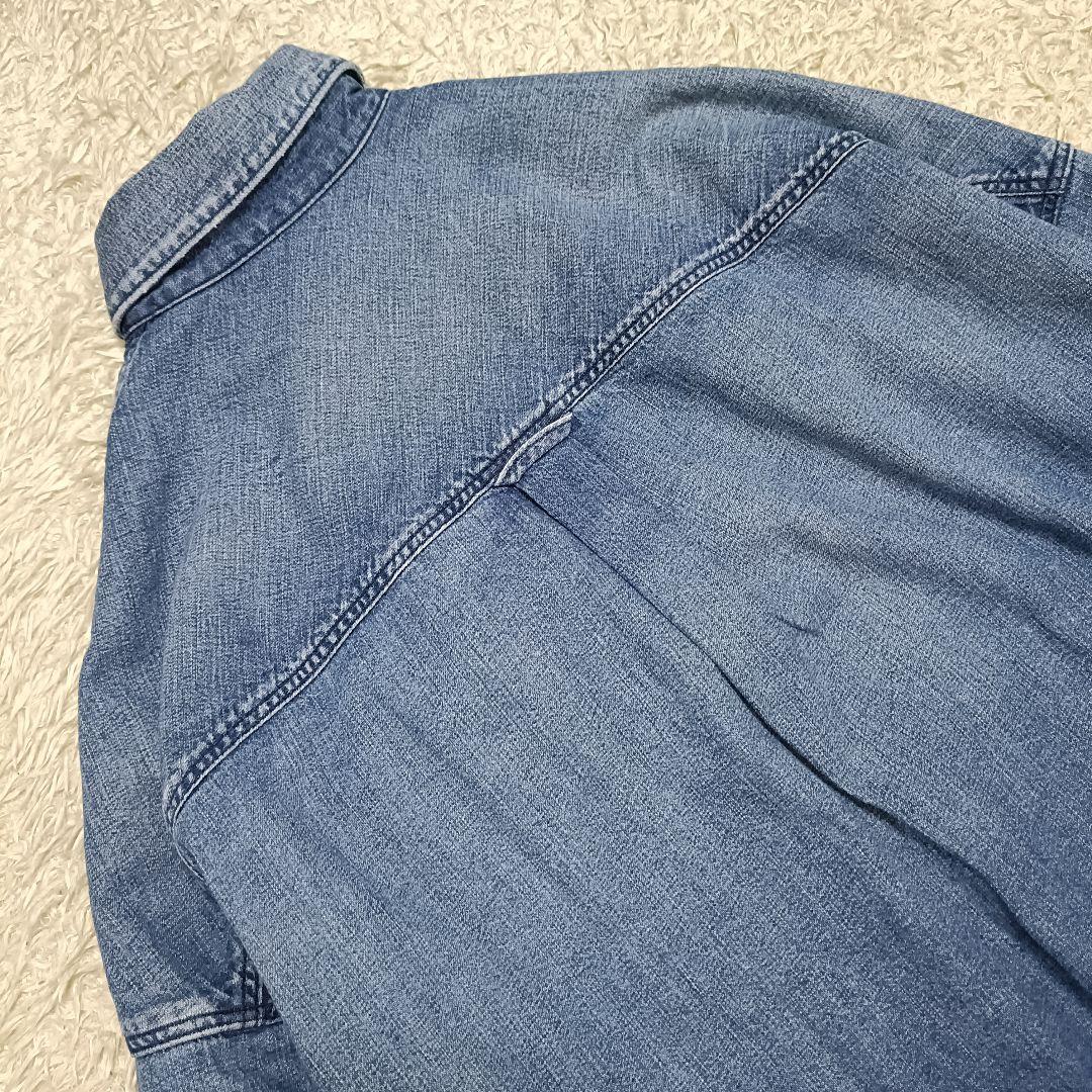 【新品タグ付】アッパーハイツ THE FLUTTER オーバーサイズデニムシャツ